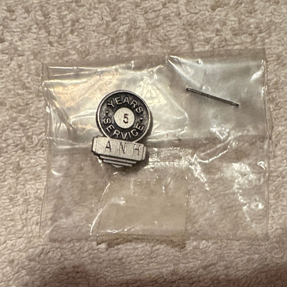 Silver Service Pin
